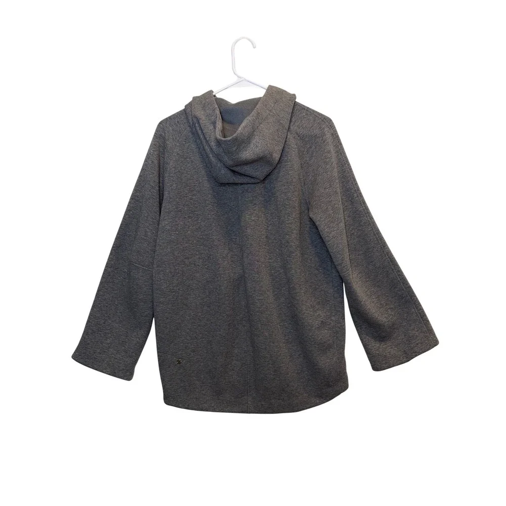 Lululemon On The Daily Hoodie Heather Medium Grey FullZip Sweatshirt Jacket Gold